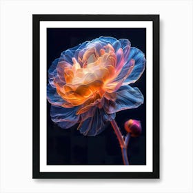 Flower Fractal Art Art Print