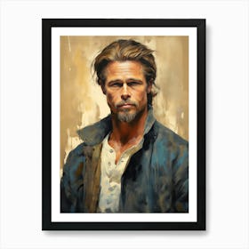 Brad Pitt (2) Art Print