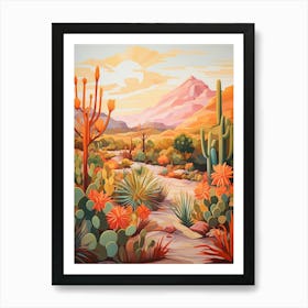 Cactus And Desert Painting 9 Art Print