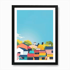 Osaka Japan 1 Colourful Illustration Art Print