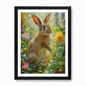 Californian Rabbit Painting 2 Art Print