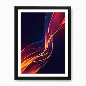 Abstract Wave Background Poster