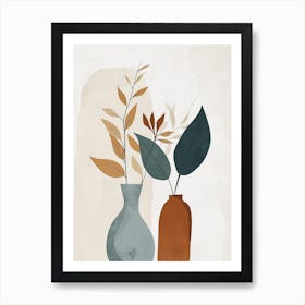 Two Vases, Minimalism, Hygge Art Print