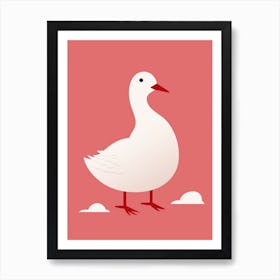 Minimalist Coot 2 Illustration Art Print