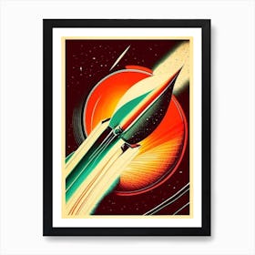 Inertia 2 Vintage Sketch Space Art Print