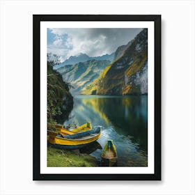 Ecuador Lake Art Print