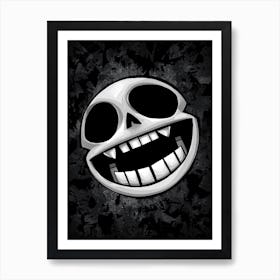 Gorillaz Skull Art Print