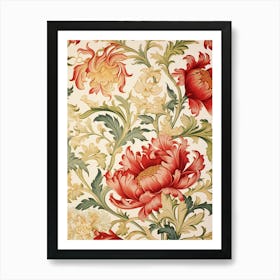 Floral Wallpaper 144 Art Print