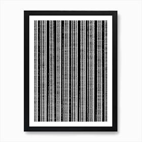 Black And White Stripes Art Print