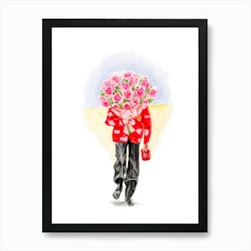 Mysterious Roses at Tuileries Garden Art Print