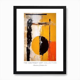 Orange Tones Abstract Painting 3 Exhibition Poster Art Print