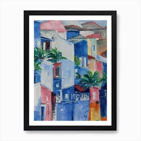 Port Of Fort De France Martinique Abstract Block 2 harbour Art Print