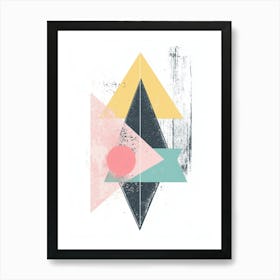 Abstract Triangles Art Print