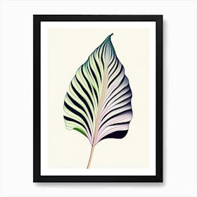Hosta Leaf Abstract 5 Art Print