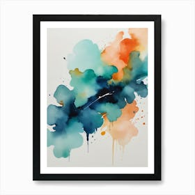 Abstract Watercolor Painting 6 Art Print