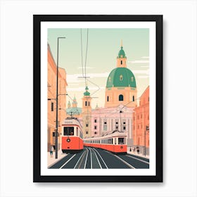 Austria 5 Travel Illustration Art Print