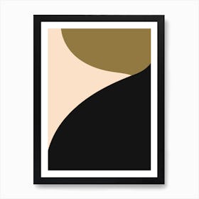 Minimal Abstract Curves Art Print