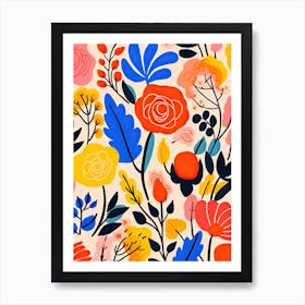 Flowers 11, Matisse style, Floral Art Print