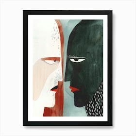 Two Faces 35 Art Print