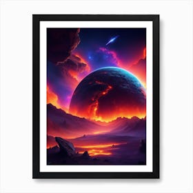 Lava Platonic Art Print