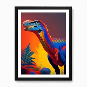 Torvosaurus Primary Colours Dinosaur Art Print