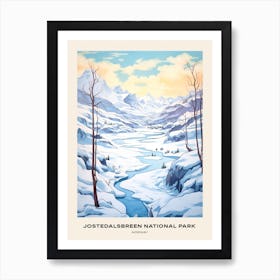 Jostedalsbreen National Park Norway 3 Poster Art Print