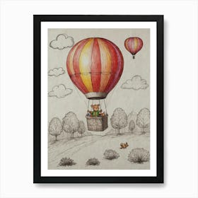 Hot Air Balloon 7 Art Print