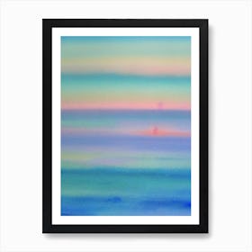 Sunset At Sea By Lisa De Art Print By Be In The Mo   Lisa De Portrait Art Print