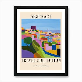 Abstract Travel Collection Poster San Francisco Usa 1 Art Print