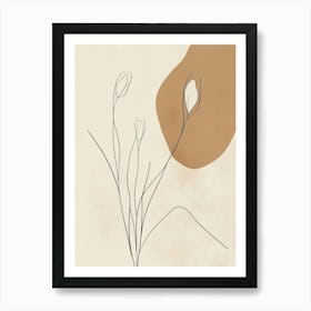 Abstract Flower Painting 1 Art Print