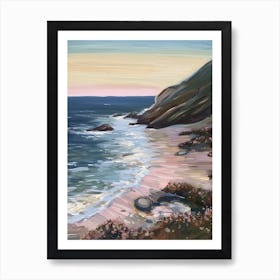 Summer Seascape Oil Painting 4 Art Print