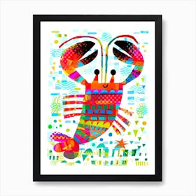 Happy Lobster Art Print