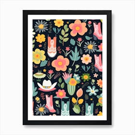 Western Pattern 1 Art Print