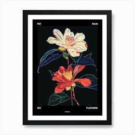 No Rain No Flowers Poster Camellia 1 Art Print