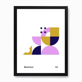 Geometric Bauhaus Poster 42 Art Print