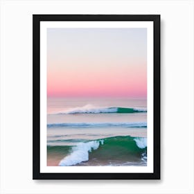 Boomerang Beach, Australia Pink Photography 1 Art Print
