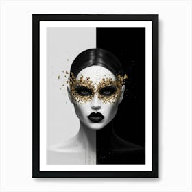 Black And Gold 3 Art Print