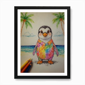 Hawaiian Penguin Art Print