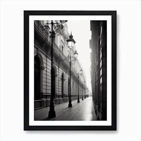 Cadiz, Spain, Black And White Old Photo 4 Art Print