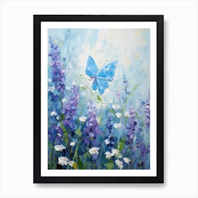 Blue Butterfly 2 Art Print