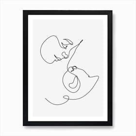 Cat Simple Print Art Print