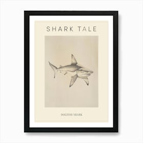 Dogfish Shark Vintage Illustration 6 Poster Art Print