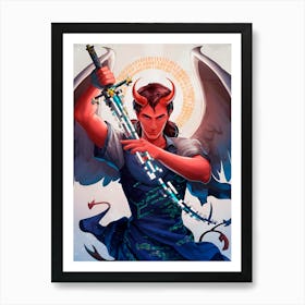 Devil With A Sword 1 Art Print