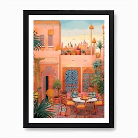 Marrakech Morocco 1 Illustration Art Print