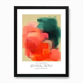 Brush Stroke Flowers Abstract 4 Exhibition Poster Art Print