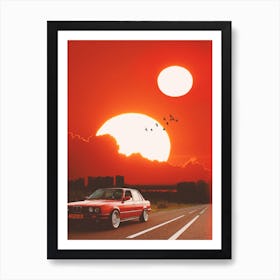 Double Sunset Art Print