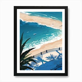 San Diego Beach Art Print