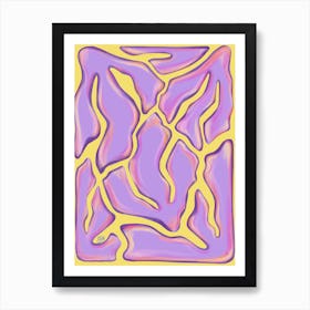 Dancing Purple Corals Art Print