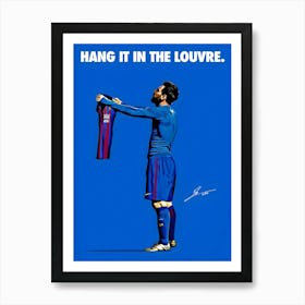 Lionel Messi Captain Barcelona Art Print