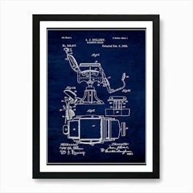 Barbers Chair 1898 Art Print